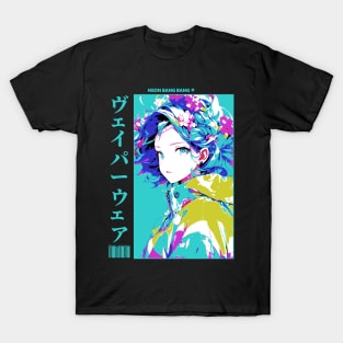 Vaporwave Anime Aesthetic Manga Girl Japanese Streetwear T-Shirt